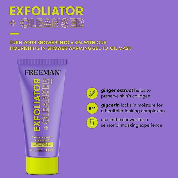 3/$10 Freeman Resurfacing Cleanser + Exfoliator 3oz - Picture 3 of 3